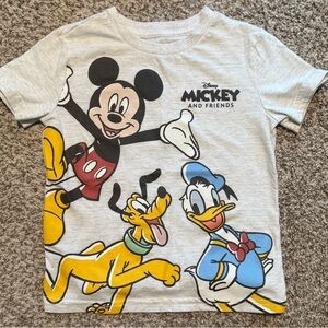 Disney Mickey and Friends Light Gray Kids Tee